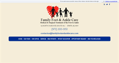 Desktop Screenshot of familyfootandanklecare.com